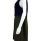 HOBBS LONDON Navy & Green Wool Dress Size 12