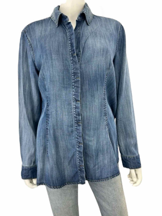 bella dahl Blue Chambray Button-down Size M