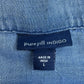 Pure Jill INDIGO Blue Overall Maxi Dress Size L