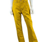 Tory Burch Yellow Flare Leg Jeans Size 28
