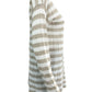 EILEEN FISHER Cream And Tan Striped Sweater Size XS