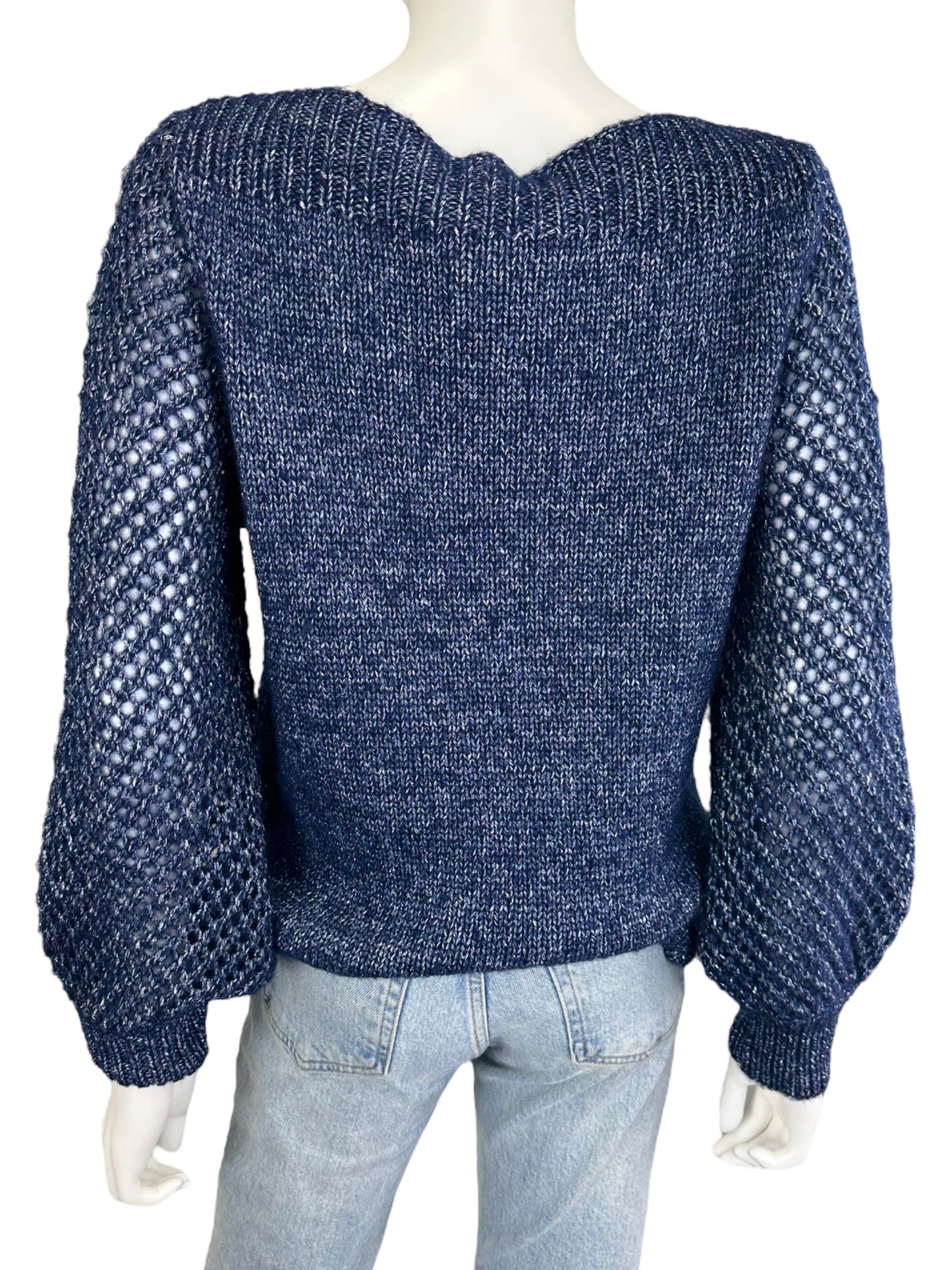 tommy bahama Wool Blend Blue Shimmer Sweater Size L