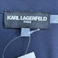 KARL LAGERFELD Navy Blue Blouse Size L