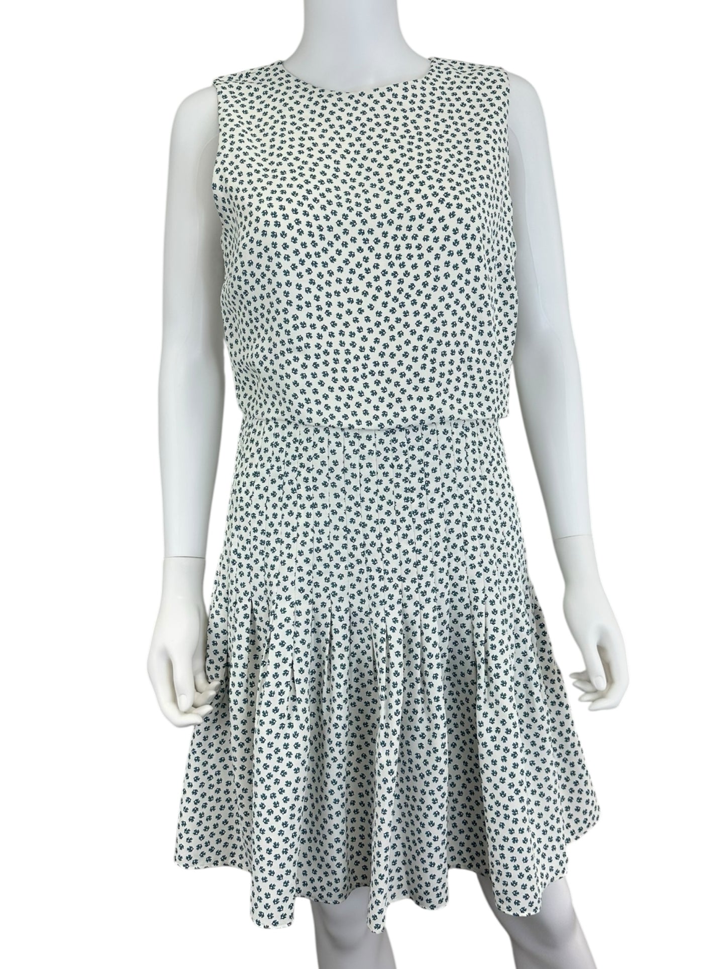 Ann Taylor Blue Floral Print Casual Dress Size 4