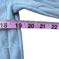magaschoni NWT Blue 100% Cashmere Cable Sweater Cardigan Size L