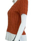 j. society Orange Cable Knit Sweater Size S