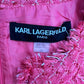 KARL LAGERFELD Pink Tweed Dress Size 12