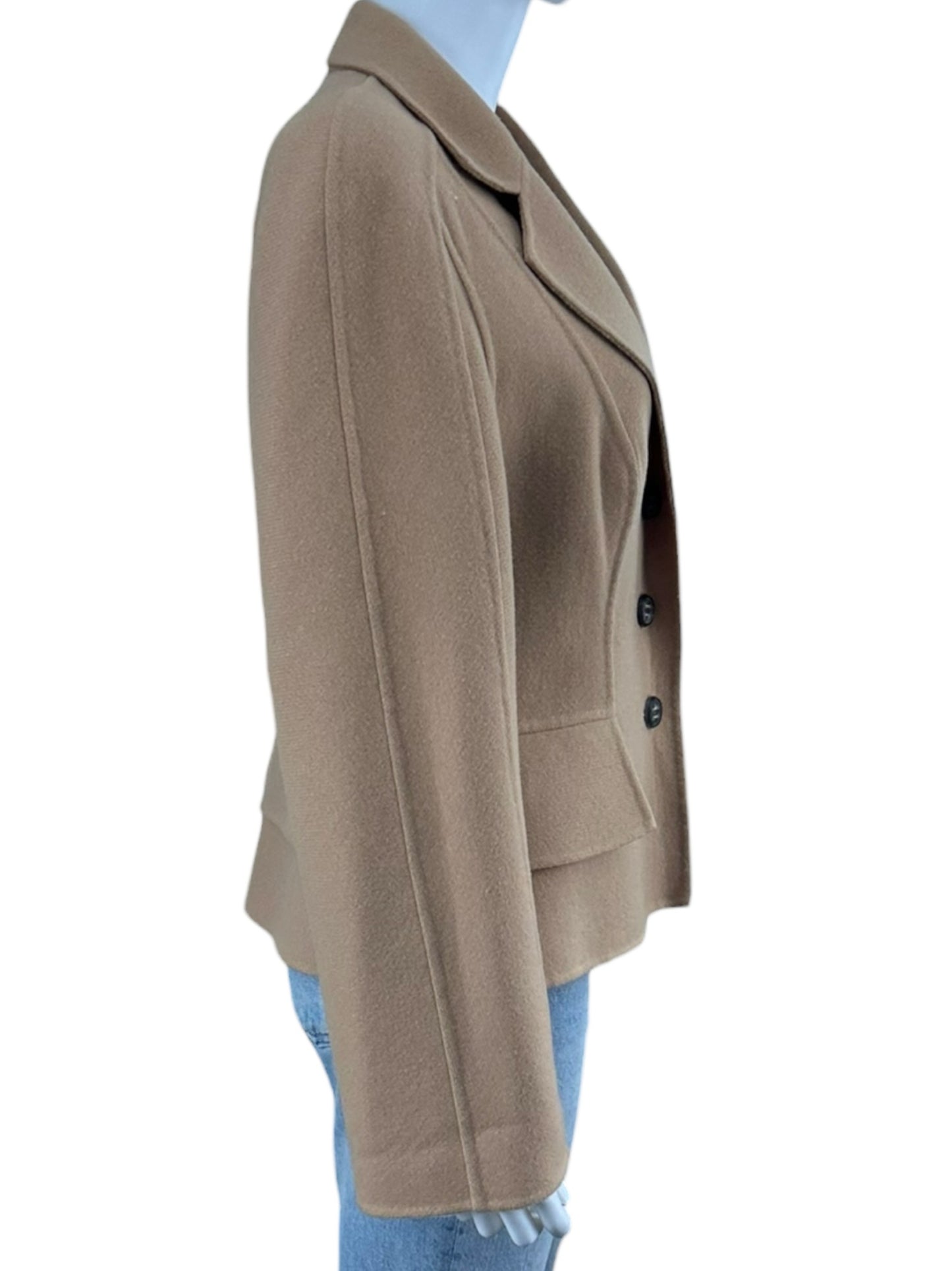 ESCADA Tan 100% Virgin Wool Blazer Size 40