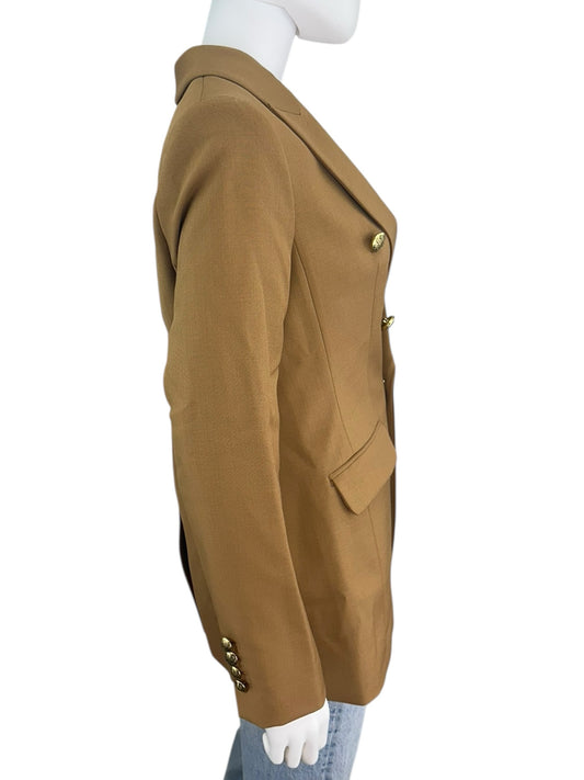 BANANA REPUBLIC Brown Wool Captain's Blazer Size 6
