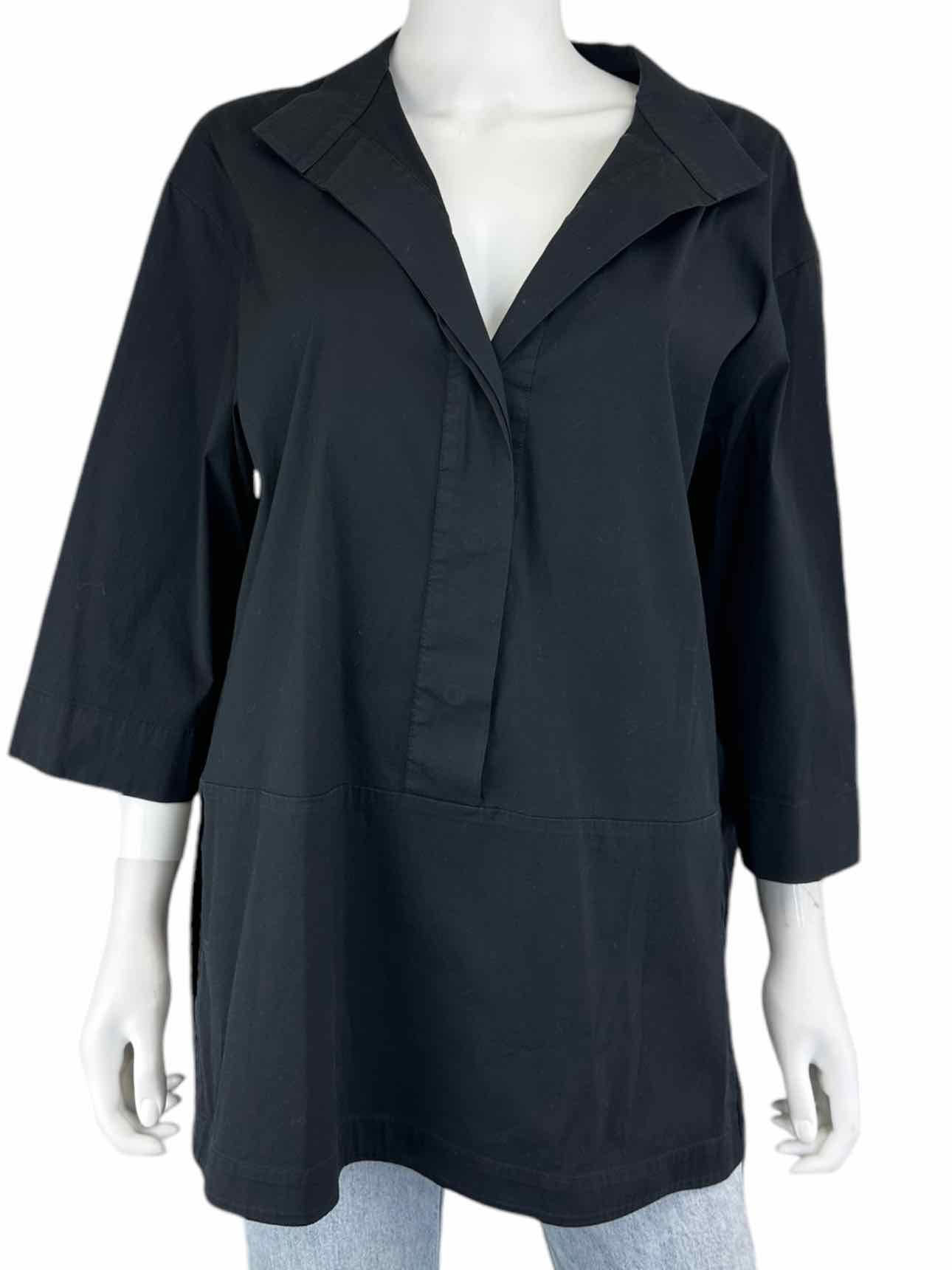 LAFAYETTE 148 NEW YORK Black Blouse Size XL