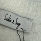 Sadie & Sage NWT White Porcelain Rhinestone Bow Cardigan Size L