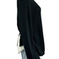 bryn walker Black Linen Blend Sweater Size M