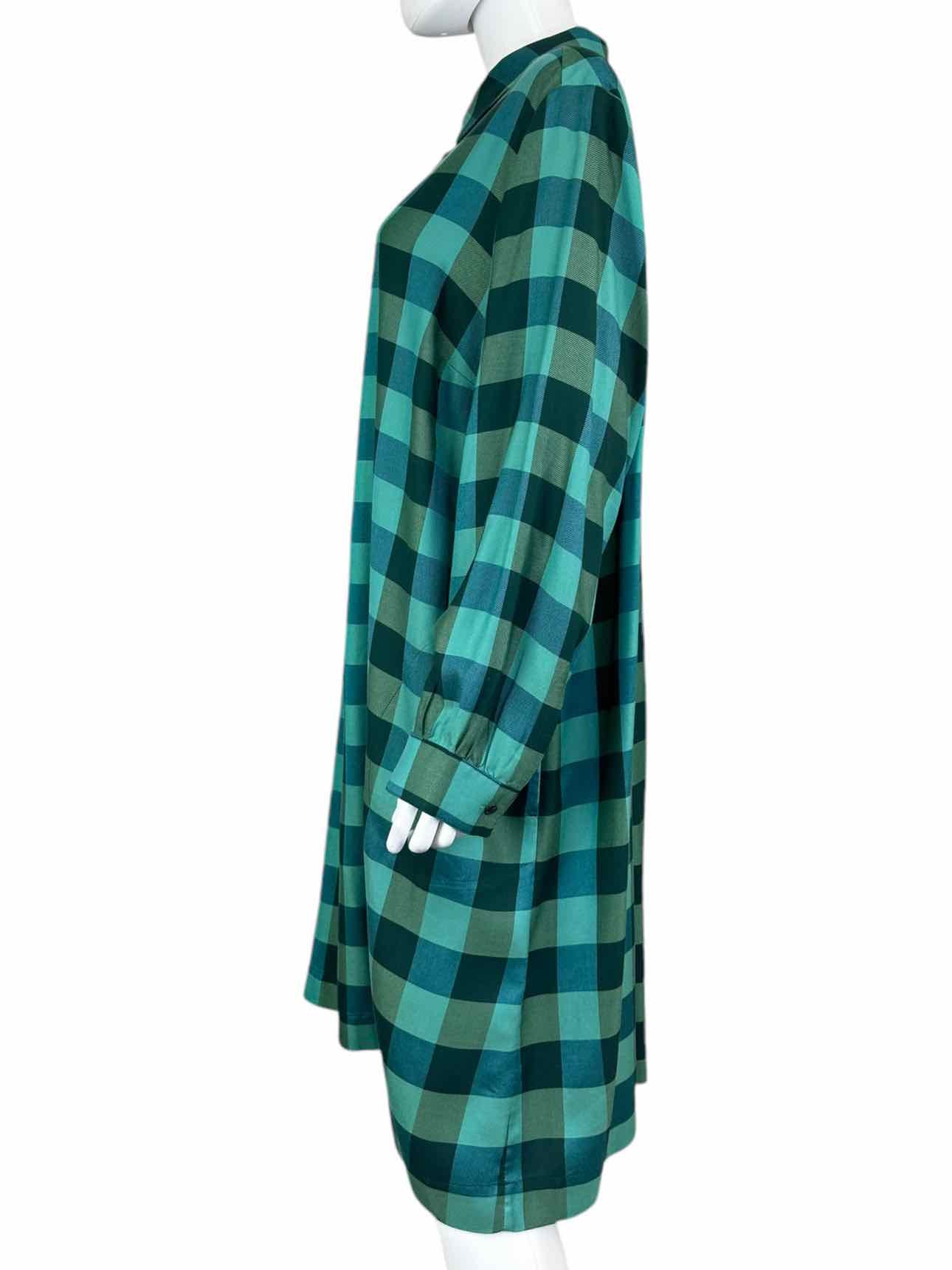 J. Jill NWT Green Plaid Dress Size XL