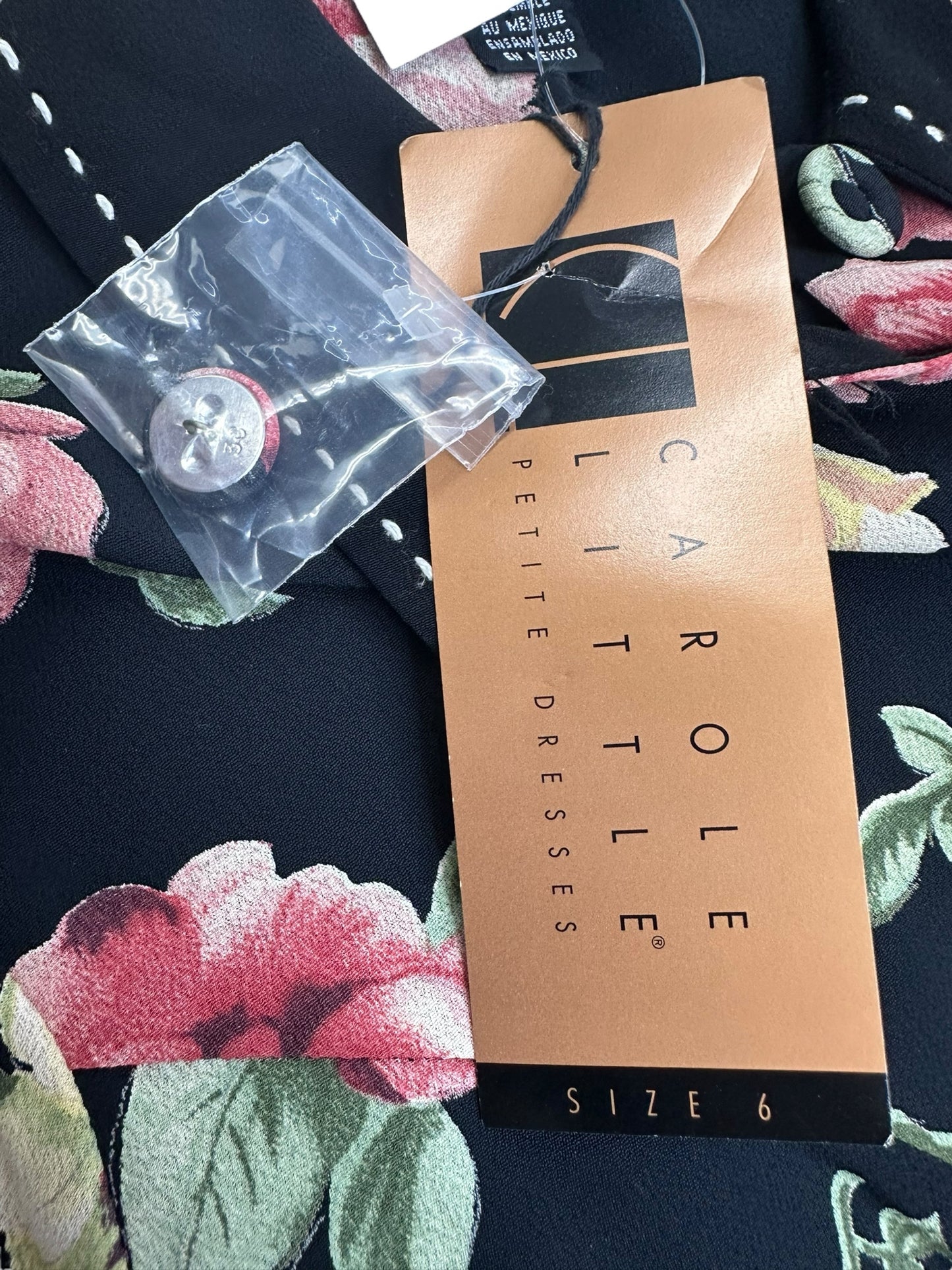 NWT Carole little Floral Button Down Size S
