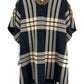 LYSSE' NWT Brown Plaid Poncho Size O/S