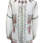 Johnny Was NWT 100% Silk Embroidered Deliza Blouse Size S