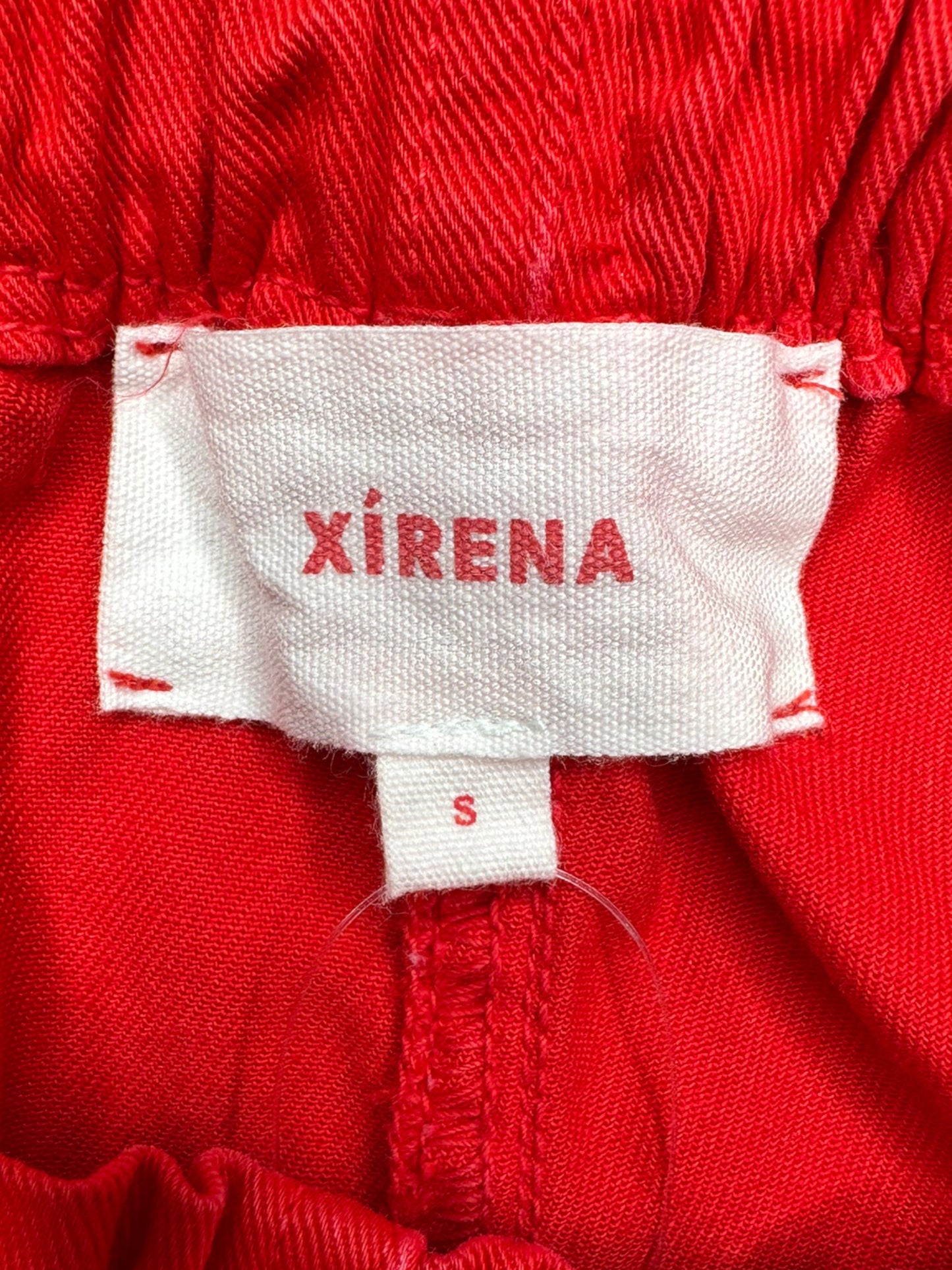 Xirena Red 100% Cotton Drawstring Pants Size S