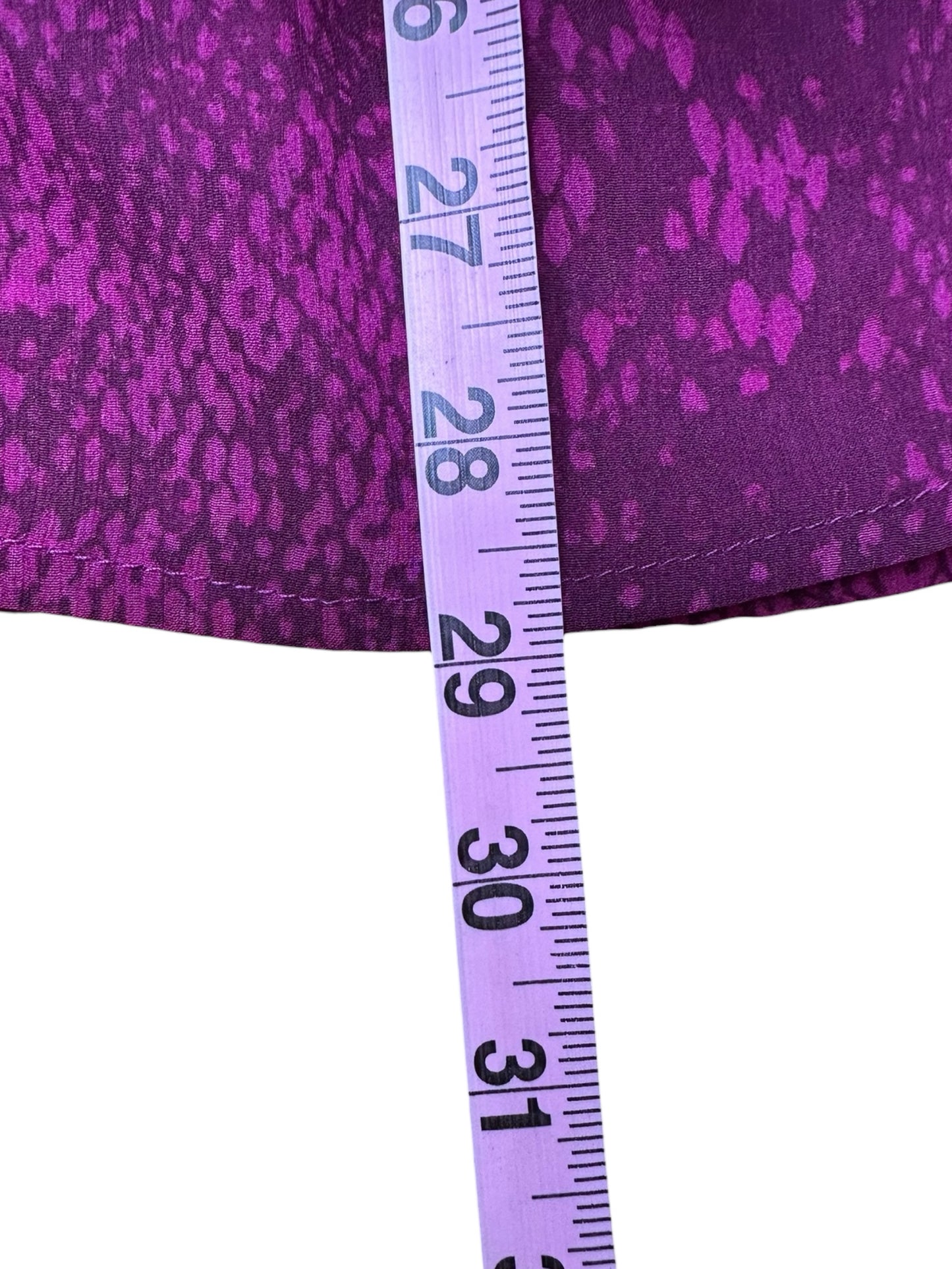 Chico's NWT Purple Ridge Reptile  Print Blouse Size L