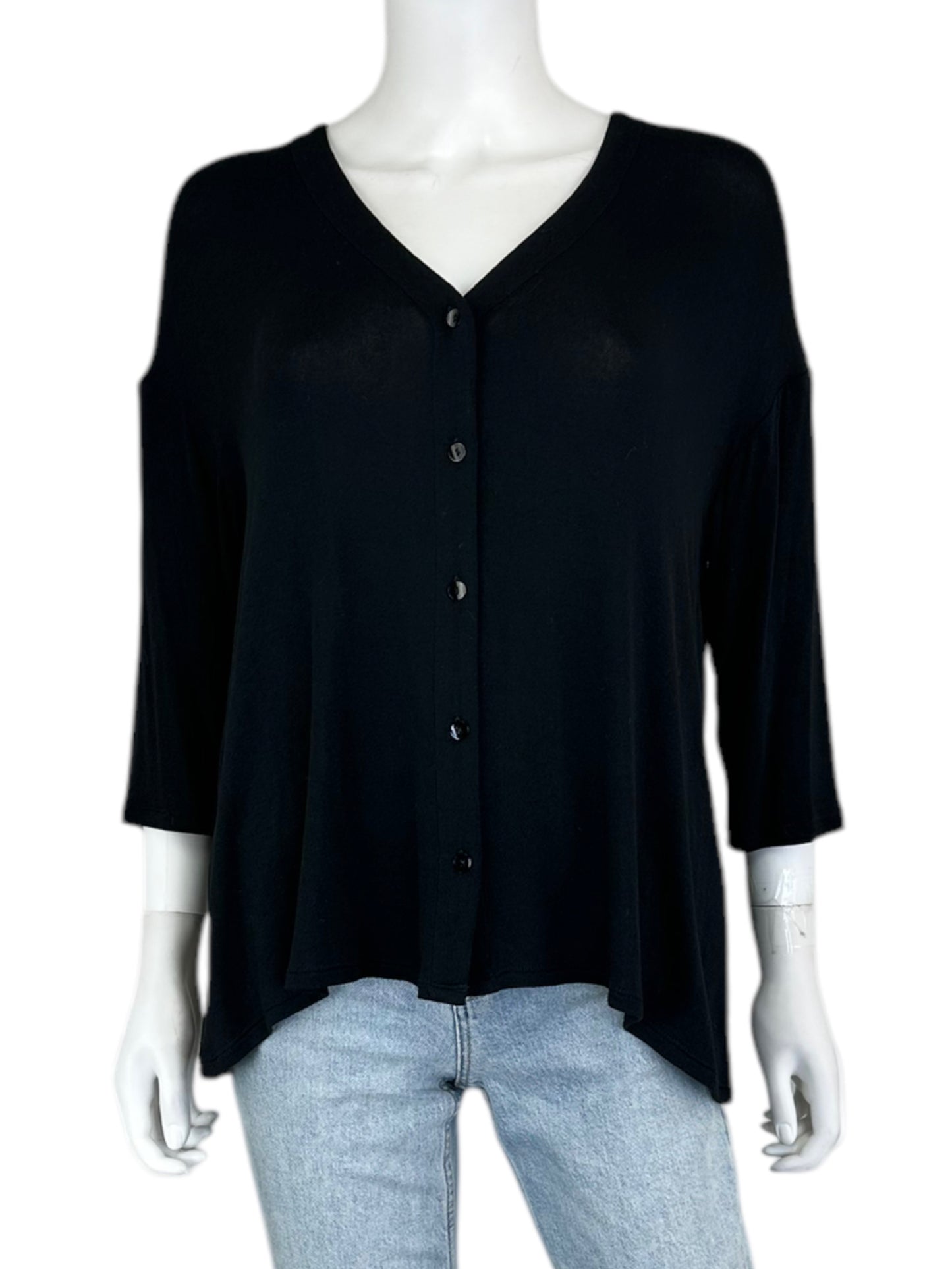 J. Jill NWT Black Knit Top Size LP