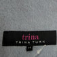 Trina TRINA TURK Gray Wool Coat Size 14