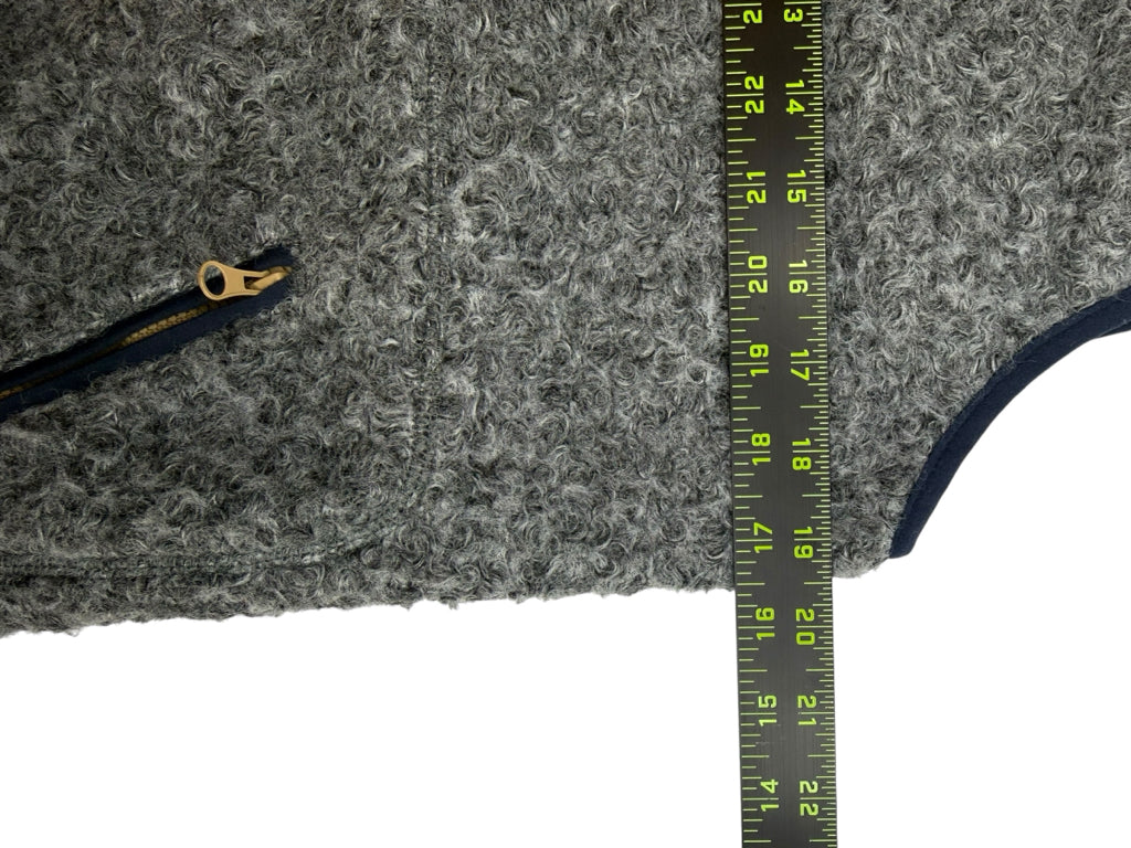 Woolrich Gray Suskiyou Curley Fleece Vest Size S