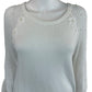Lilly Pulitzer White 100% Cotton Open Stitch Sweater Size L
