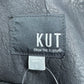 KUT from the Kloth Black Faux Leather Moto Jacket Size S