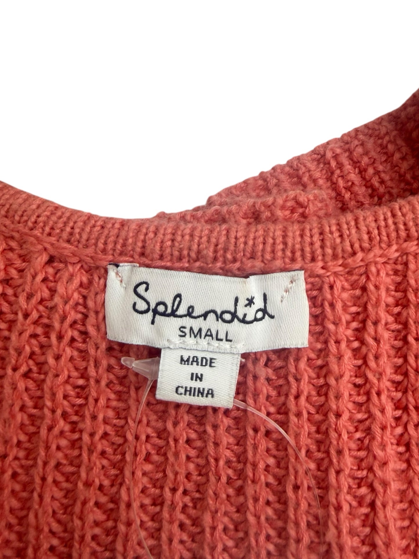 splendid Coral 100% Cotton Sweater Tank Size S