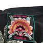 Johnny Was Black Embroidered Vienna Kimono Sleeve Tee Size M