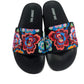 Johnny Was Black Calanthe Platform Sandal Size 6