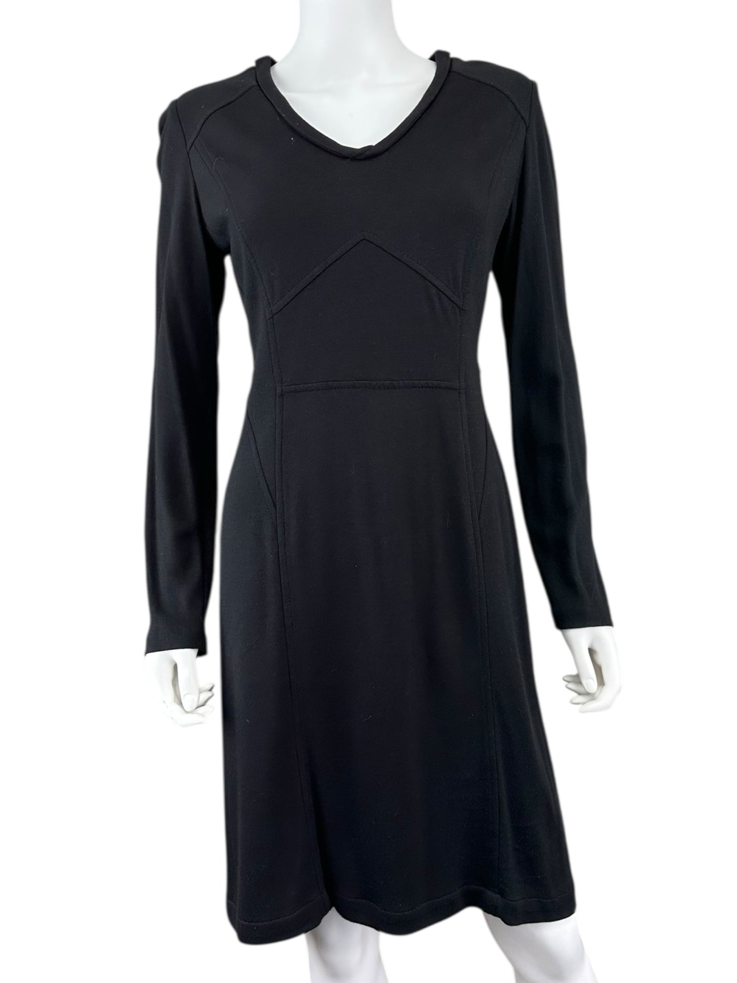 ETCETERA Black Knit Midi Dress Size 6