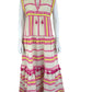 Saylor Yellow and Pink Casual Dress Size S Tall