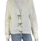 Sadie & Sage NWT White Porcelain Rhinestone Bow Cardigan Size XS