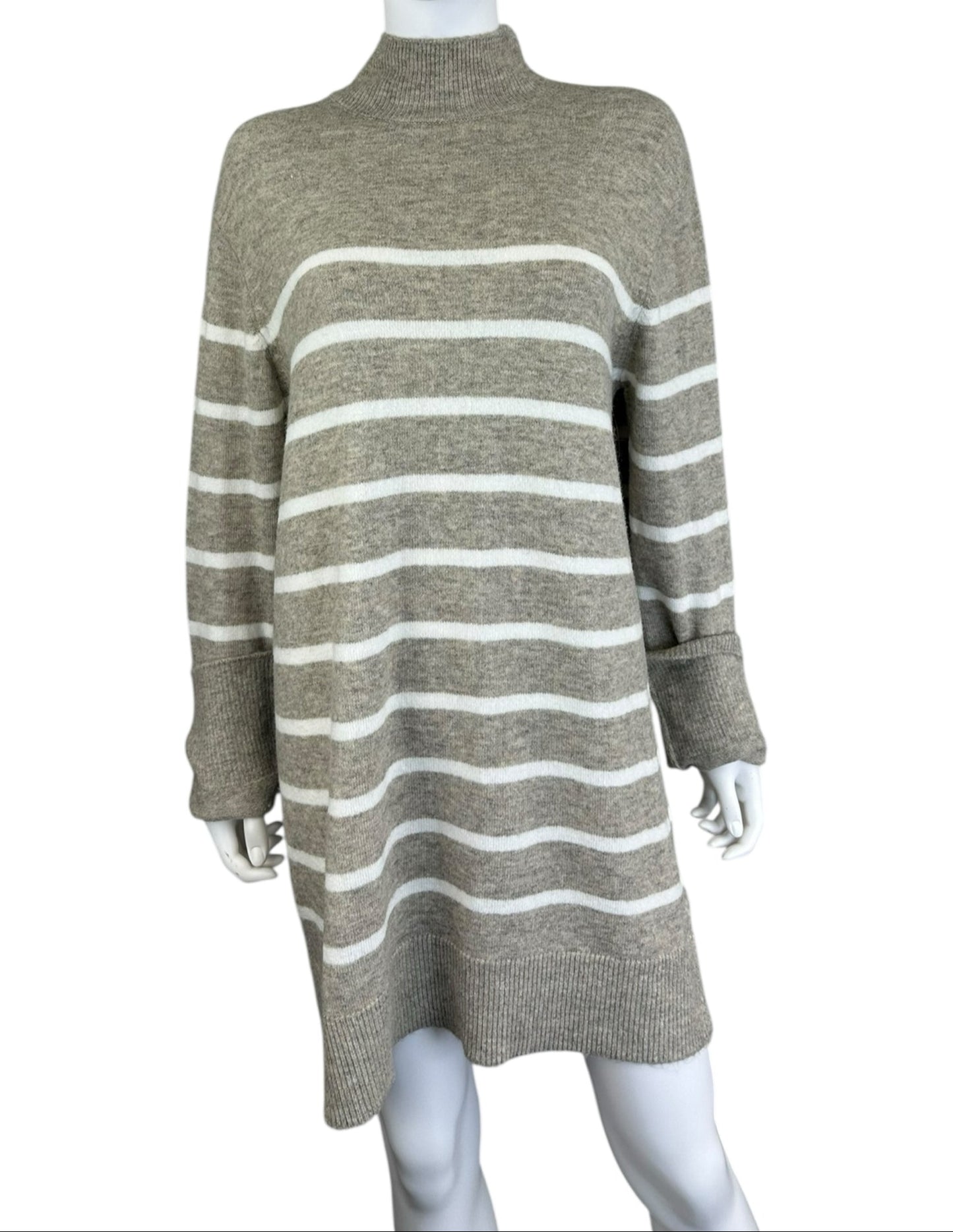 Z SUPPLY NWT Beige Striped Sweater Dress Size M
