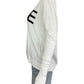 MILLY White LOVE Sweater Size L