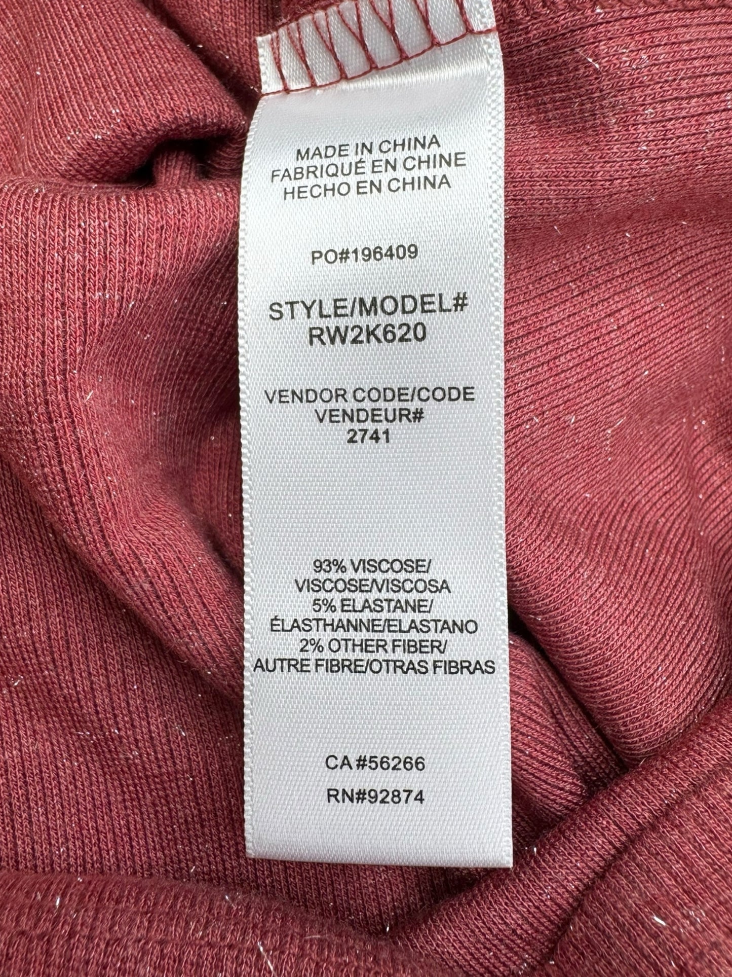 splendid NWT Rose Shimmer Knit Top Size XS