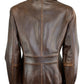 J.PARK Brown Leather Jacket Size M