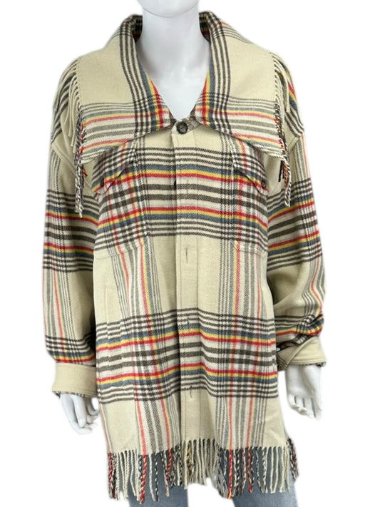 POLO by Ralph Lauren NWT Cream Plaid Wool Jacket Size XL