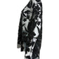 GIORGIO ARMANI Black Sheer Floral Blouse Size 40