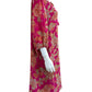 Johnny Was Fuchsia Vesna Silk Floral Dress Size L
