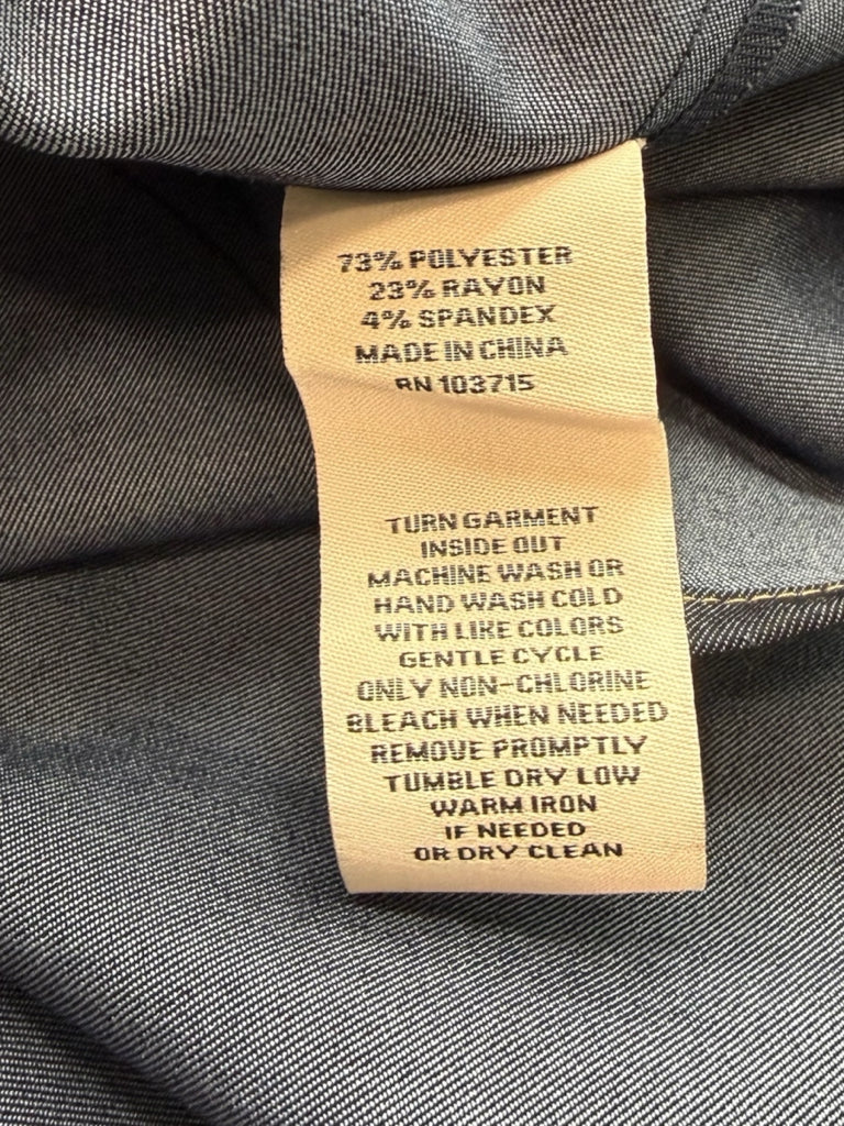 Nanette Lepore NWT Blue Chambray Shirt Dress Size 6