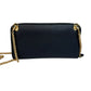 PRADA Navy Saffiano Leather Convertible Crossbody Wallet