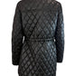 Kate Spade NWT Black Quilted Coat Size S