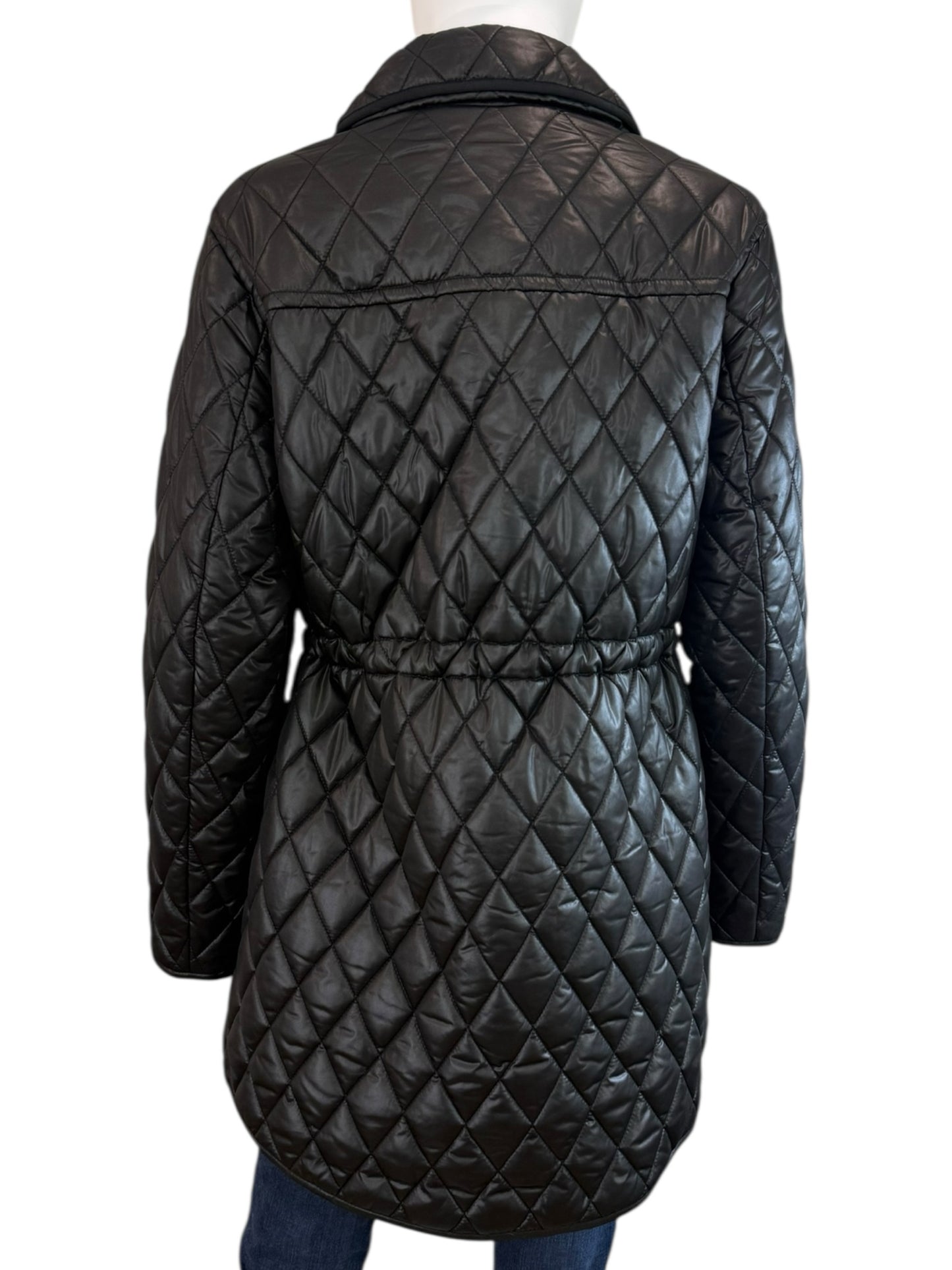 Kate Spade NWT Black Quilted Coat Size S