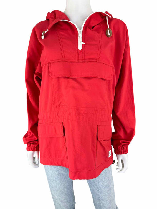 L.L. Bean Red Activewear Quarterzip Jacket Size M