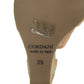 CORDANI Brown Suede Shimmer RAVI Platform Sandal Size 39