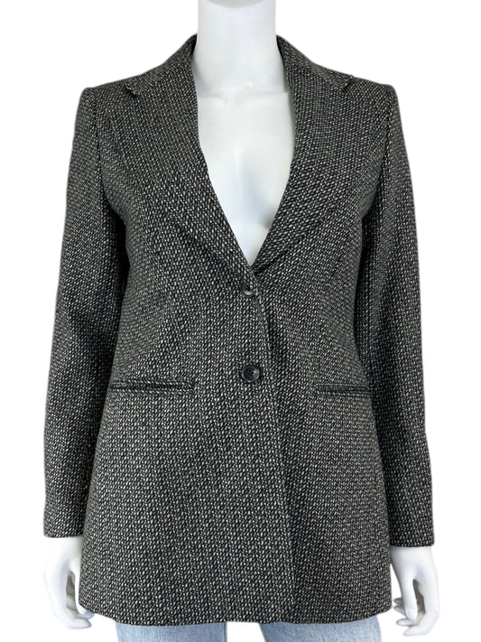 BANANA REPUBLIC Wool Blend Black and Brown Blazer Size 6