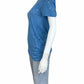 IRO Blue Distressd Linen Top Size XS