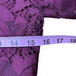 Josie Natori Purple Floral Lace Cocktail Dress Size 8