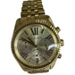 MICHAEL KORS Gold Chronograph Lexington Watch